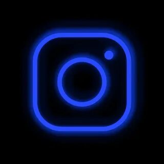 Black w/Neon Blue Instagram Blue wallpaper iphone, Iphone wa