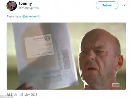 Breaking Bad actor Dean Norris suffers cringeworthy Twitter 