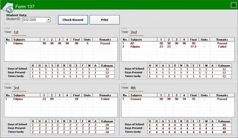 High School Grade Record Keeping with Report Card Generator 