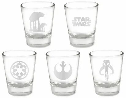 Star Wars Custom Etched 5pc. Shot Glass Set. $39.13, via Ets