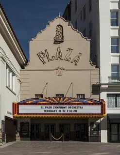 The Spanish Colonial-style Plaza Theatre, built in 1927 as a