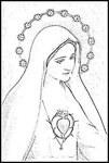 Virgen María de Fátima para colorear - Imagui