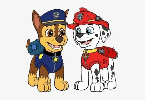 Marshall - Paw Patrol Chase Cartoon - Free Transparent PNG D