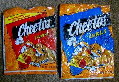 late 1990s Cheetos bags this is from the location where I . 
