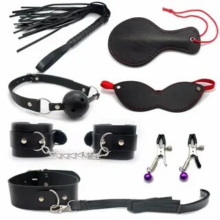 Sex Toy for Couples Adult Games Handcuffs Nipple Clamps Whip