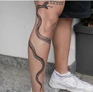 Leg Snake in 2021 Leg tattoos women, Around arm tattoo, Peti