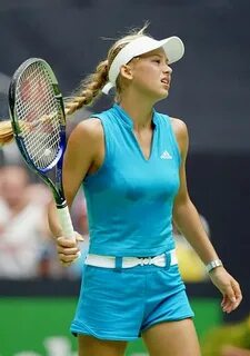 Anna Kournikova of Russia in action as she loses to Justine 