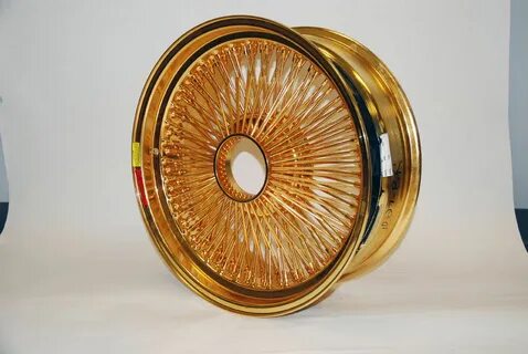 20x8 All 24K Gold Dayton Wire Wheels Blemished on PopScreen