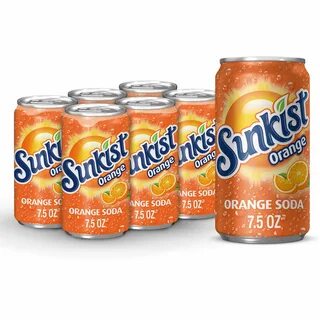 Sunkist Orange Soda, 7.5 fl oz cans, 6 pack - Walmart.com