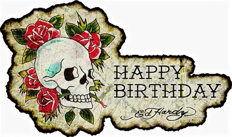 happy birthday Happy birthday skulls, Happy birthday tattoo,