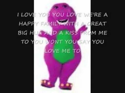 Barney i love you lyrics - YouTube Music