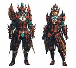Rathalos X Armor (Blade) MHFU Monster hunter art, Monster hu