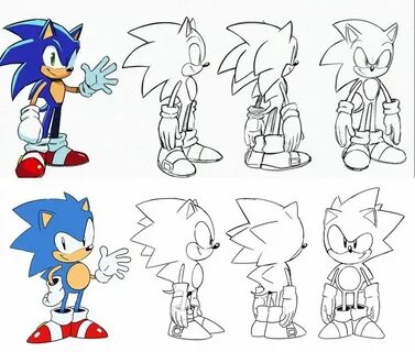 edicion Sonic art, Sonic fan art, How to draw sonic