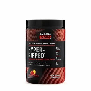 AMP Hyper-Ripped Good pre workout, Strawberry lemonade, Meta