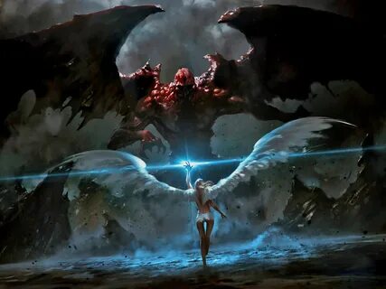 demon and angel battle Good vs Evil Angel Angel art, Fantasy