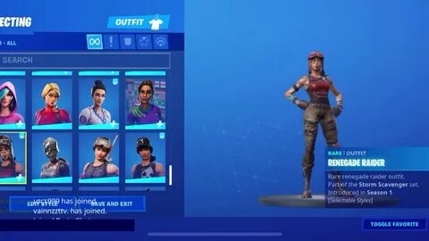 SELLING / TRADING STACKED RENEGADE RAIDER ACCOUNT - YouTube