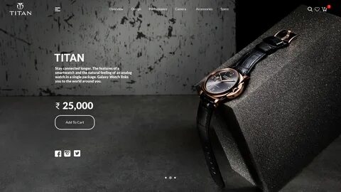 TITAN Watch UI/UX Design on Behance.