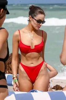Olivia Culpo in Red Bikini 2019 -20 GotCeleb