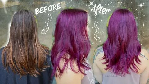 Purple/Magenta Permanent Hair Color Makeover ★ UNICORN+MERMA