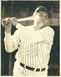 Lot Detail - Exceptional Babe Ruth Signed 8" x 10" Photo Dat