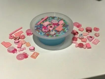 Candy surprise 8oz slime with 8 candy charms Etsy