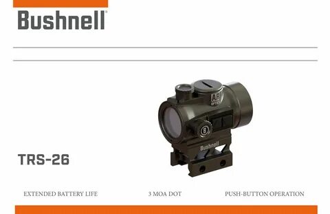 Bushnell Twitterissä: "TRS-26 released at SHOT Show 2018!Ins