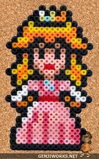 Princess Peach Perler by genjiworks on deviantART Perler bea