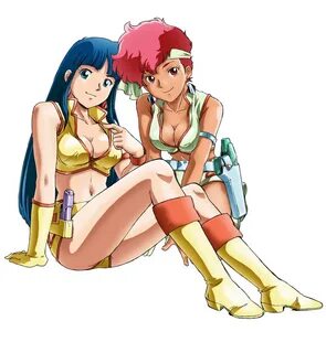 Safebooru - 2girls dirty pair highres kei (dirty pair) multi