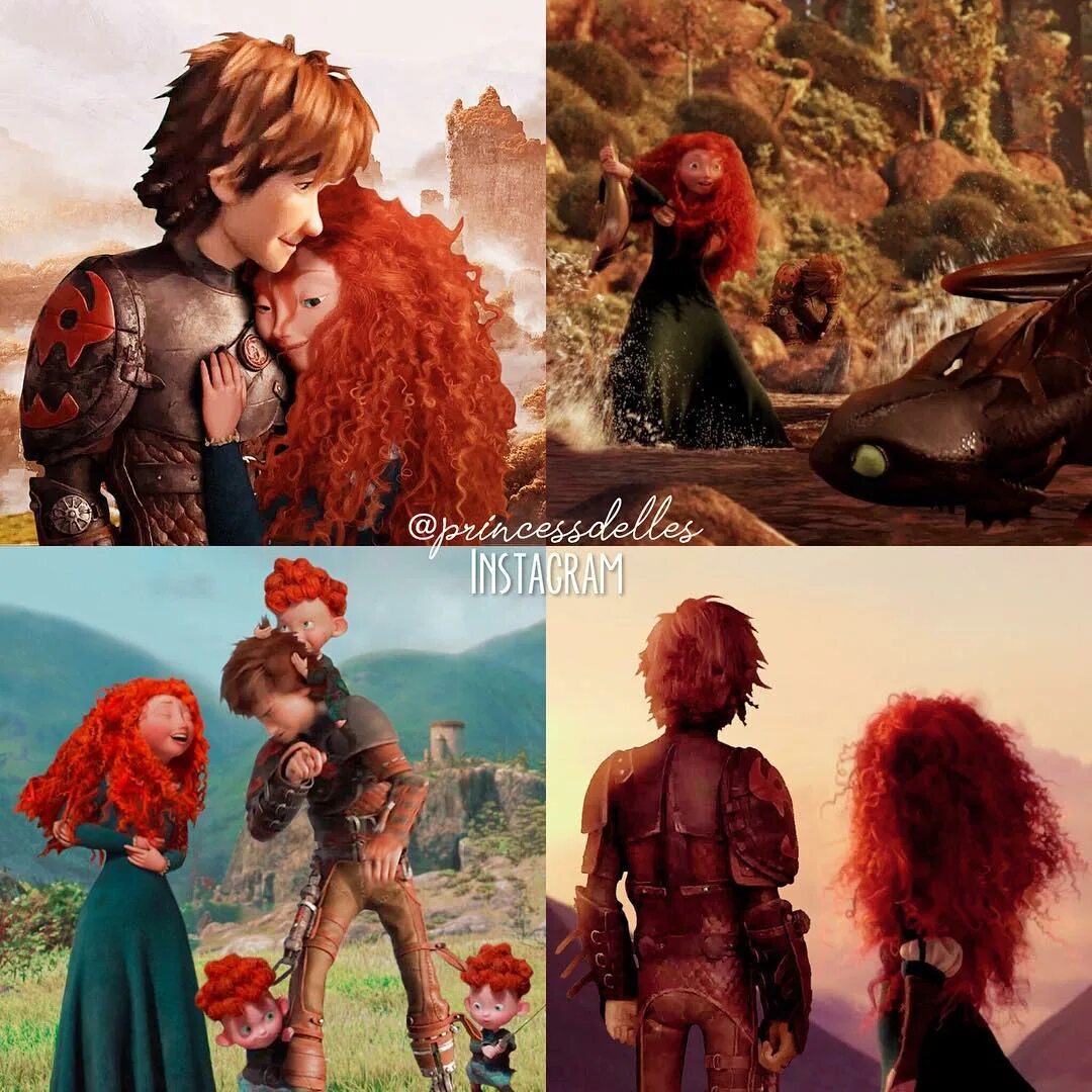 prιnceѕѕ arιa ◡ в Instagram: "❧ Merricup - Merida x Hiccup 🔥 🏹 ❧ mos...