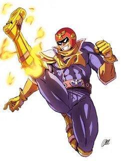 Captain Falcon - Falcon Kick SPEEDPAINT Super smash brothers