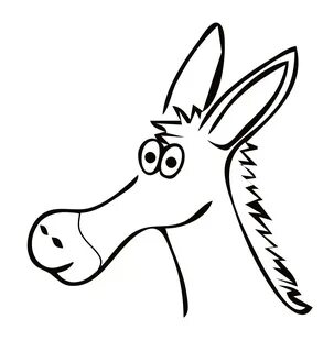 Donkey Head Outline Related Keywords & Suggestions - Donkey 