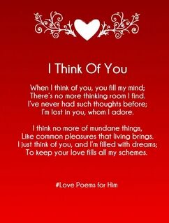 12 Sweet Rhyming Love Poems for Him Love poems for him, Love