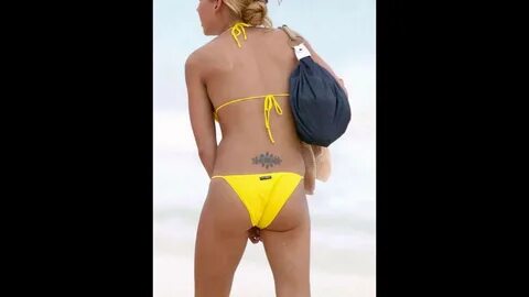 Anna Kournikova Hidden Camera Bikini Beach Fail - YouTube