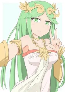 Palutena 💚 🏹 💚 Twitterissä: ""Am I doing this right? Ahem."(