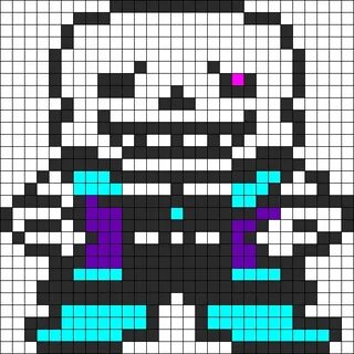 sans sprite png - Lust Sans Perler Bead Pattern / Bead Sprit