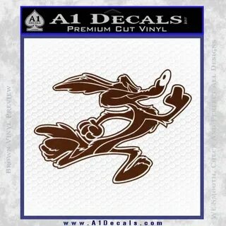 Wile E Coyote Running Decal Sticker " A1 Decals