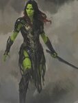 Thanos' farm - Gamora concept art from Art of Endgame Marvel