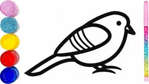 Como dibujar un Pájaro muy fácil Paso a Paso - YouTube