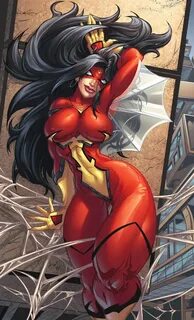 Spiderwoman Colors by DStPierre on deviantART Marvel comics 