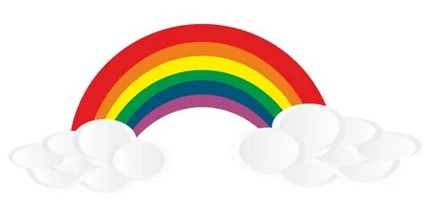 Clip Art Rainbow Clouds - Clip Art Library