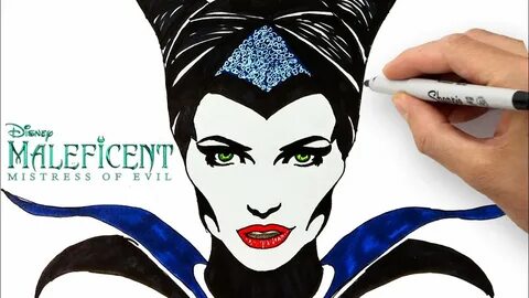 Drawing Maleficent How to draw easy Maleficent Mistress of E