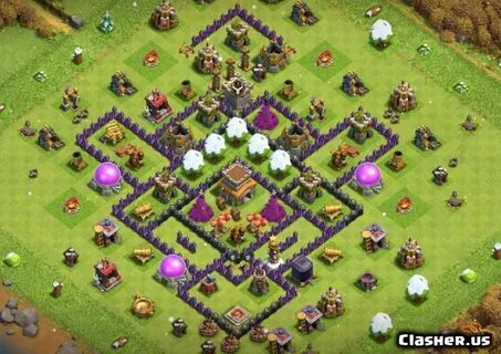 Copy Base Town Hall 8 TH8 War/Trophy base #151 With Link 0-2