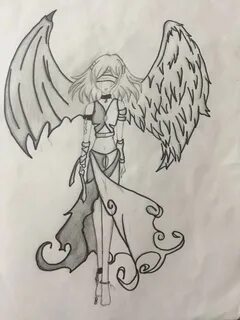 Anime angel and devil drawing Anime Art Amino