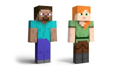 Steve and Alex From Minecraft Block Off Some Time to Join th