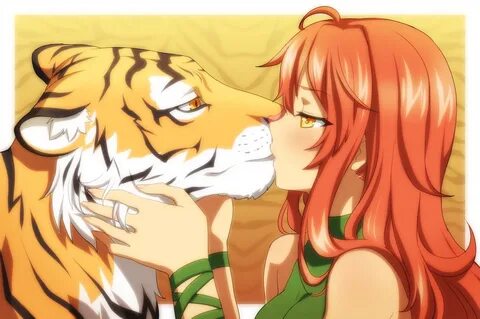 animal kiss original tiger vioka konachan.com - Konachan.com