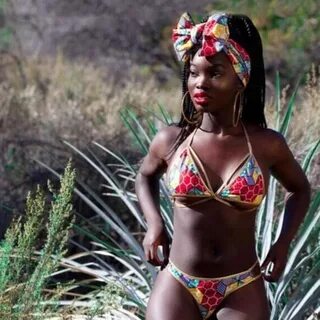 Kotini.Online on Twitter: "Triangle African Print Bikini Sets Swimwear #africanp