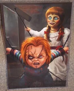 Sanderson Sisters Witches vs Chucky Glossy Art Print 11 x 17