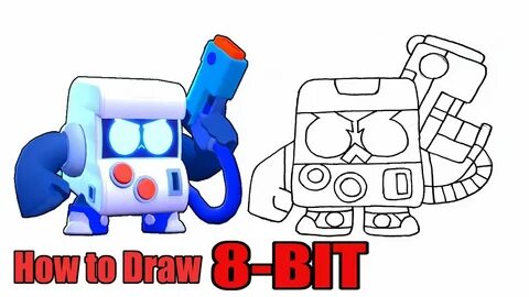 How to Draw Brawl Stars 8-Bit in easy Step-by-Step for child