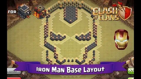 Clash Of Clans: TH9 TH10 Fun Base Layout - Iron Man - YouTub