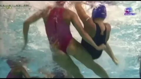 Women's water polo dirty plays and underwater wedgies watch 